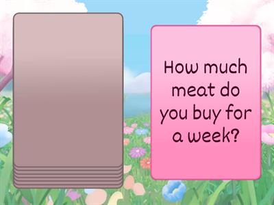 Speaking: How many - How much