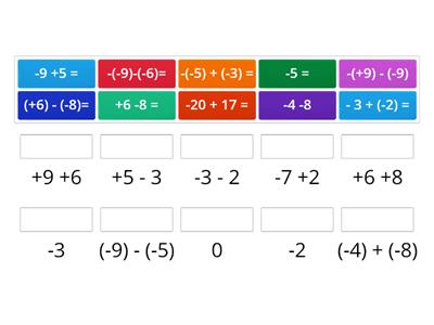 Adição e Subtração de Números Inteiros              