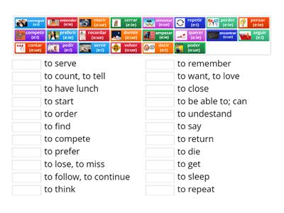 Stem-Changing Verbs - Español & Inglés