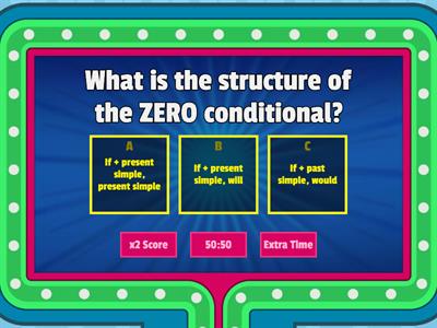 (Wrap up) Zero and first conditional