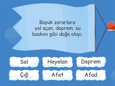 DOĞAL AFETLER 