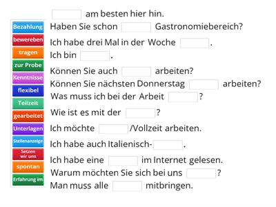 das Vorstellungsgespräch