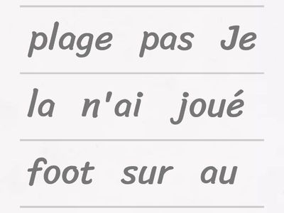 Year 9 negative past tense 