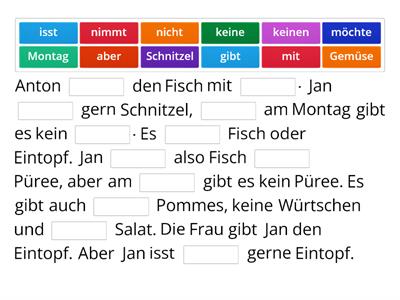 Germana intensiv clasa a 5-a -  2.3. Schon wieder Eintopf 