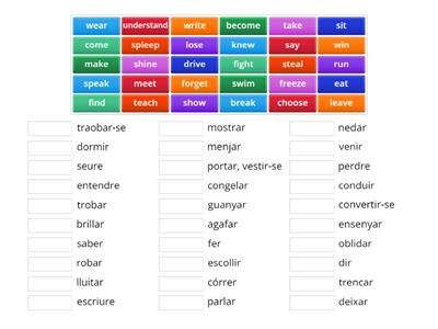 verbs irregulars 