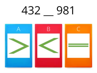 Comparing Numbers to 1,000