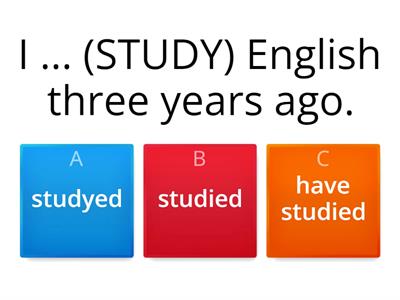  Present Perfect Simple or Past Simple