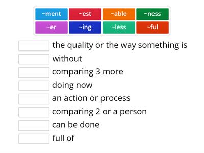 Suffixes