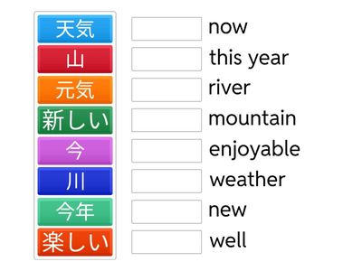 Unit 1 Kanji 67 to 88