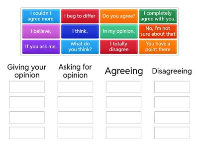 General English - Opinions