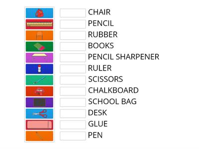 CLASSROOM OBJECTS (SAME AS TWINKL)