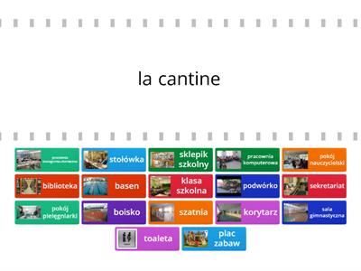 DRACO  Les lieux a l'ecole - trouver la correspondance