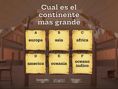 CONTINENTES Y OCEANOS