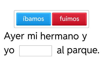 ¿Pretérito indefinido u imperfecto?