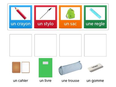 Classroom objects French Y3