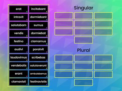 6: verbs~Singular/Plural