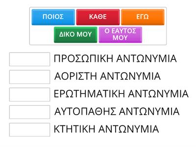 ΑΝΤΩΝΥΜΙΕΣ