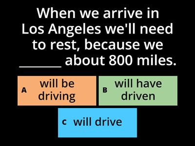 5th YEAR  | Future Perfect and Future Continuous | Quiz