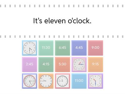 Time to the quarter hour