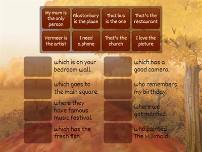 Defining relative clauses