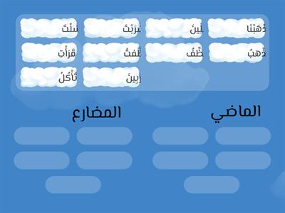 عين بين الفعل الماضي والمضارع (Tentukan الفعل الماضي والمضارع berikut)