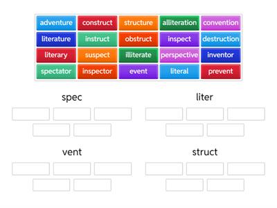 Unit 5, week 2, latin roots, spec, liter, vent, struct, Benchmark Advance, Grade 5