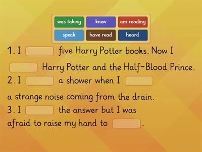 Irregular verbs in sentences
