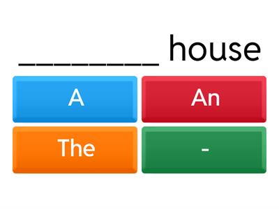 Articles- A, An, The