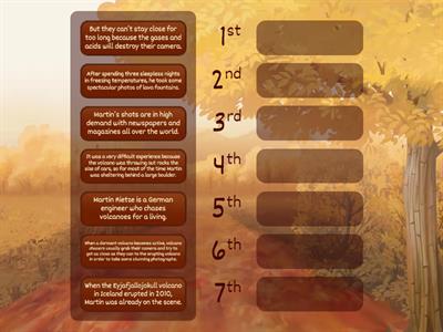 Summary Put the sentences into the correct order.