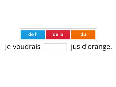 Partitive Article Practice