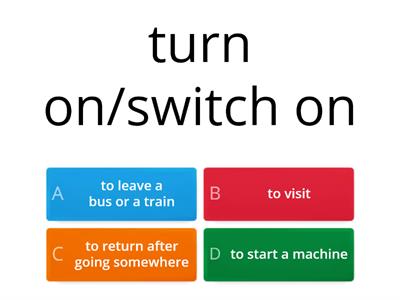 Phrasal verbs optimise a2 u1