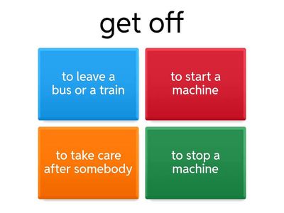 Phrasal verbs optimise a2 u1