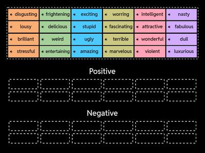Adjectives (vocabulary)
