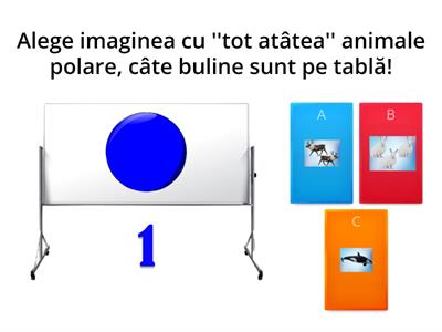 Cifrele 1-3: animale polare- joc didactic. Activitate matematică