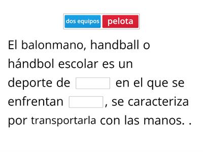 EDUCACION FISICA 2do ciclo - COMPLETAR CON LAS PALABRAS QUE FALTAN