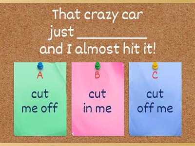 Phrasal Verbs | Driving