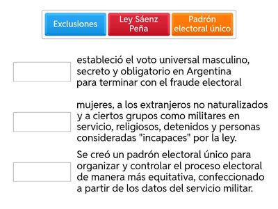 Une con flechas lo que corresponde. 