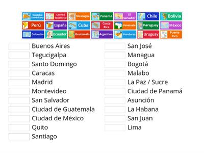 Paises hispanohablantes y sus capitales