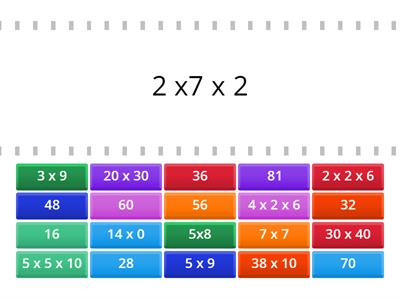 Multiplication Match