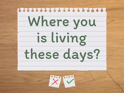 Present Continuous A2. Correct the mistakes