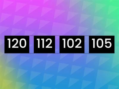 Ordering 3-Digit Numbers 100-150