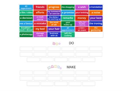 collocations - do vs make