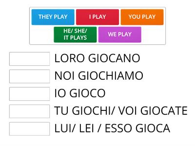 INGLESE: I PLAY