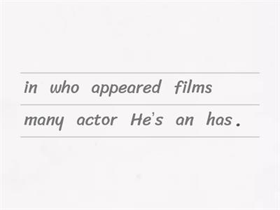 Defining relative clauses 