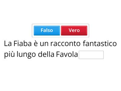 DIFFERENZE TRA FIABA E FAVOLA