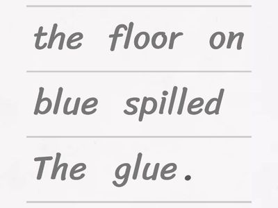 Correct the sentence order