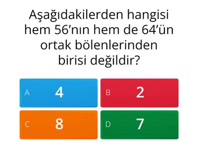 Büşra Özen 6.sınıf Ortak Bölenler ve Ortak Katlar