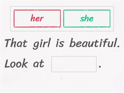 Subject and Object Pronouns