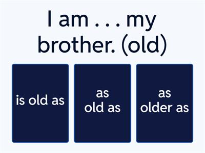 Comparative of equality 