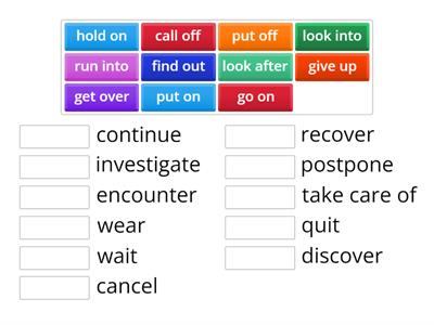 phrasal verbs